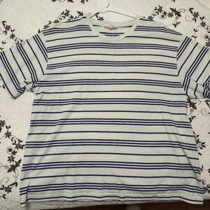 Madewell Blue White Striped Top Size Med